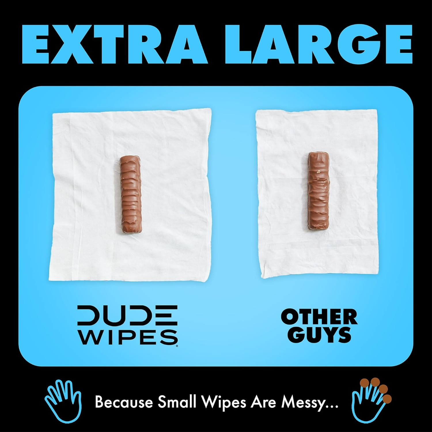 DUDE Wipes - Flushable Wipes Stocking Stuffers - 1 Pack, 48 Count - Unscented - Vitamin-E & Aloe - Septic and Sewer Safe