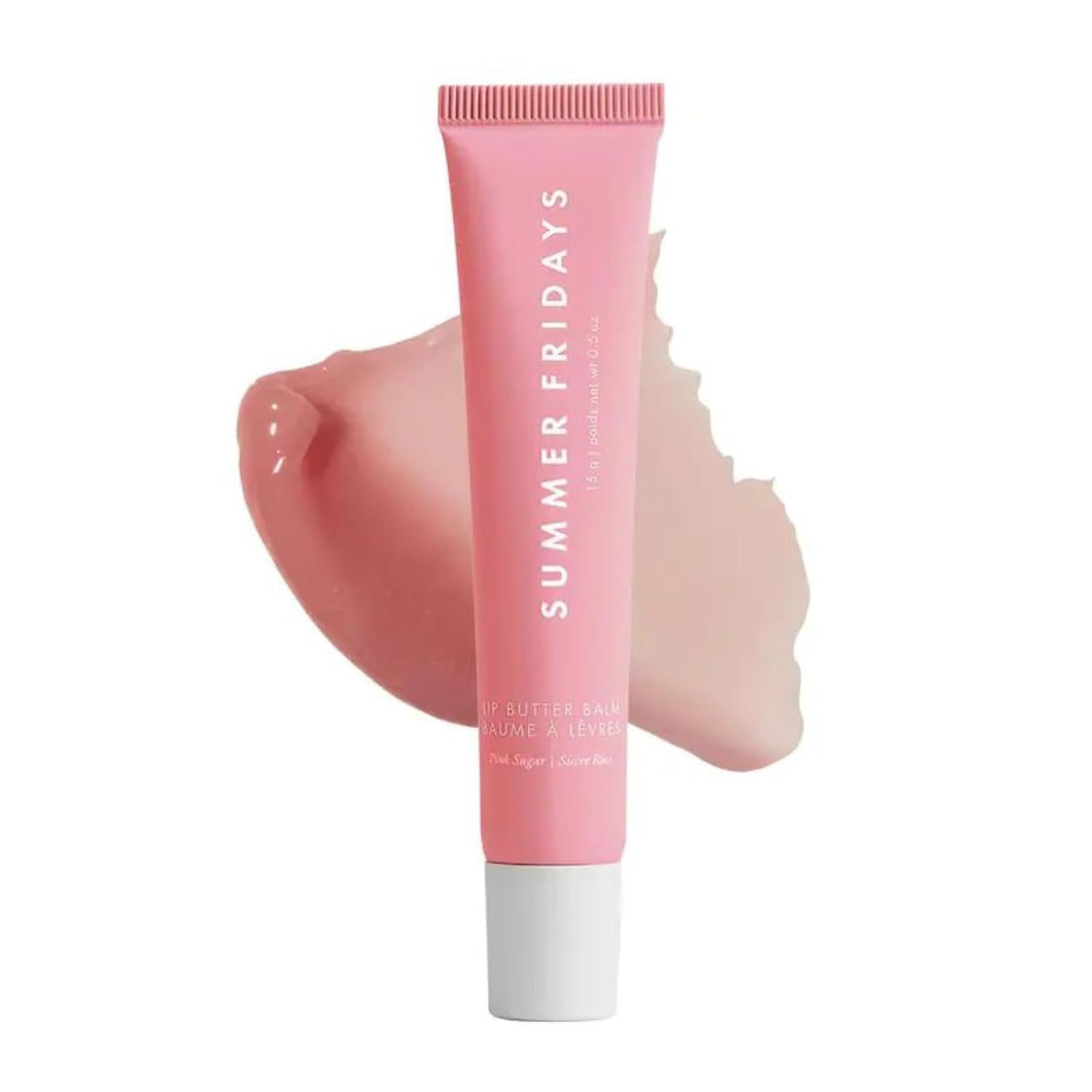 Summer Fridays Tinted Lip Butter Balm - Conditioning Vegan Lip Balm for Instant Moisture, Shine & Hydration - Sheer-Tinted, Soothing Skincare - Pink...