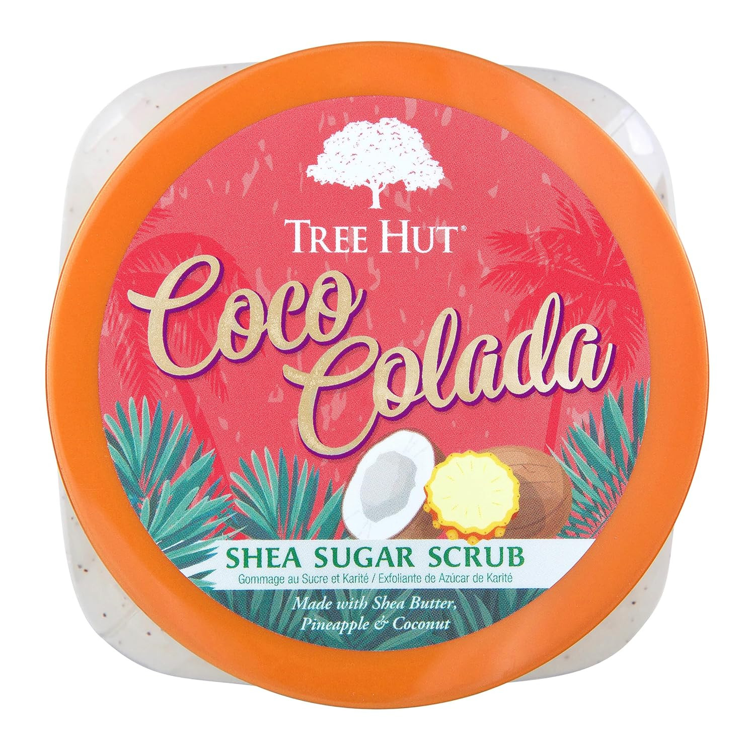 Tree Hut Coco Colada Shea Sugar Scrub, 18 oz, Ultra Hydrating and Exfoliating Scrub for Nourishing Essential Body Care
